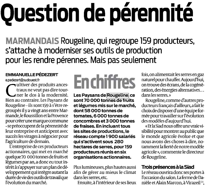 Sud-Ouest, 28 mai 2014