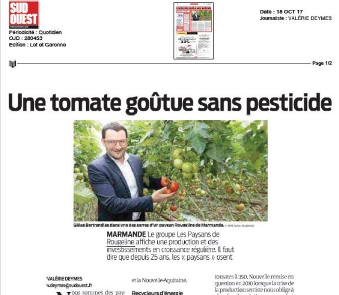 Sud Ouest 18 Octobre 2017