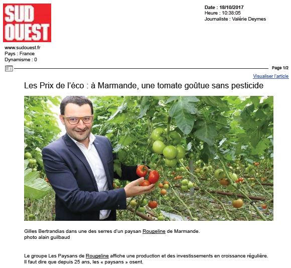 Sud-Ouest 8 Novembre 2017